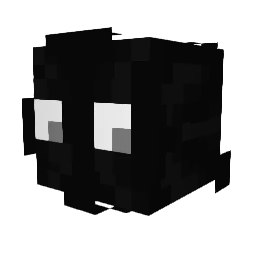 Paliwoo Minecraft avatar head, 3D render