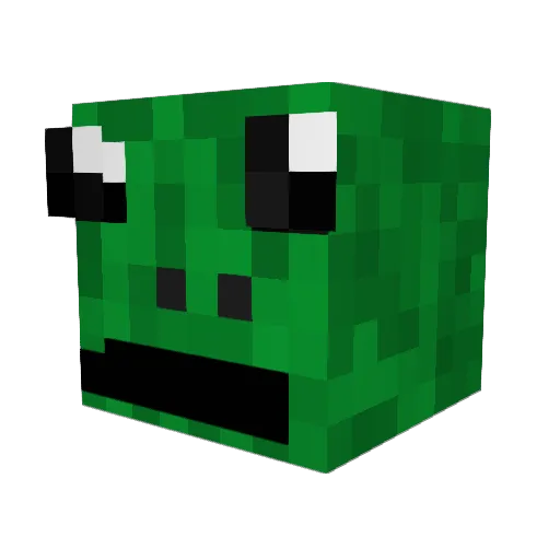 Paljoka Minecraft avatar head, 3D render