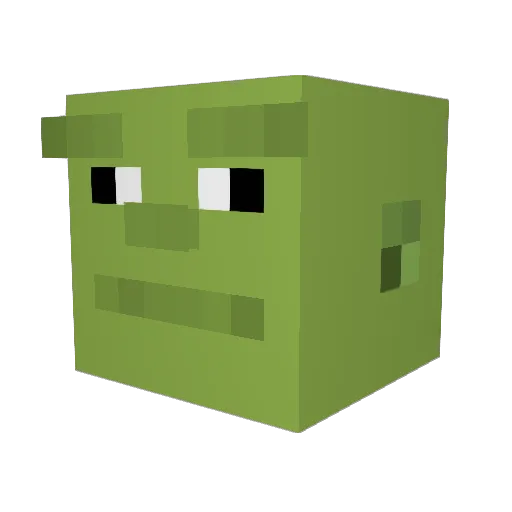 PaljonSyntii Minecraft avatar head, 3D render