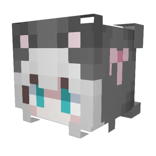 Pallagongus Minecraft avatar head, 3D render