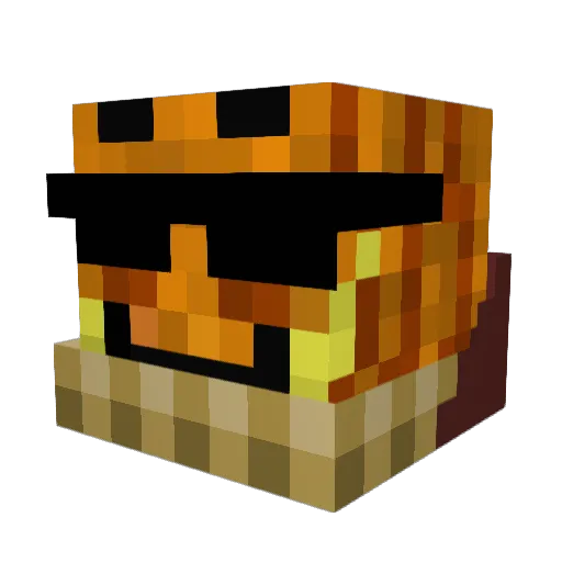 PalleDieLegende Minecraft avatar head, 3D render