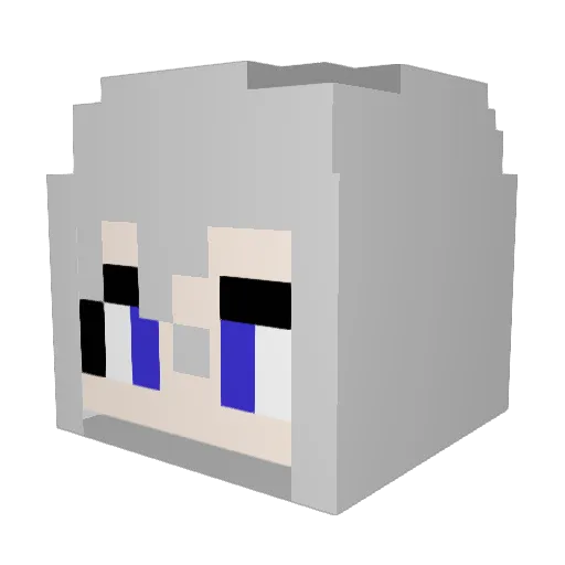 Pallir Minecraft avatar head, 3D render