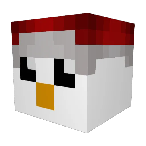 PalloLP Minecraft avatar head, 3D render