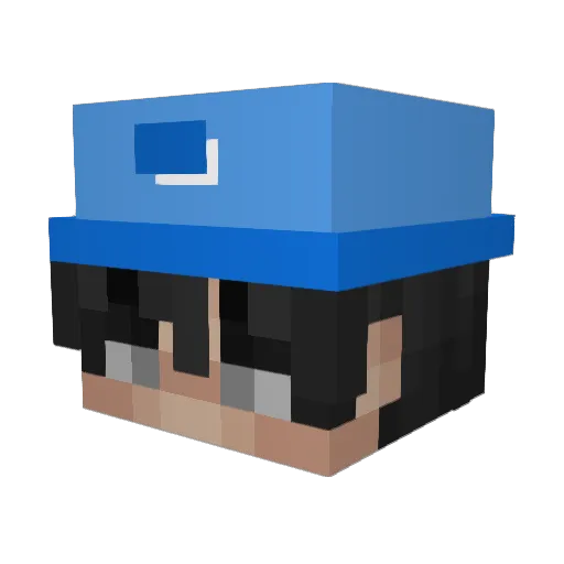 Pallottino_00 Minecraft avatar head, 3D render