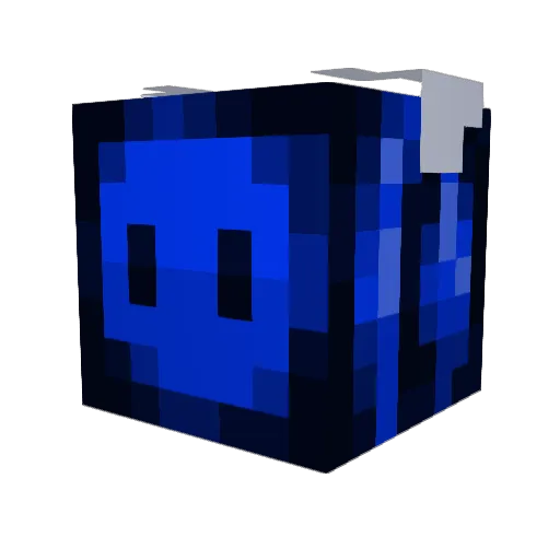 Palmani Minecraft avatar head, 3D render