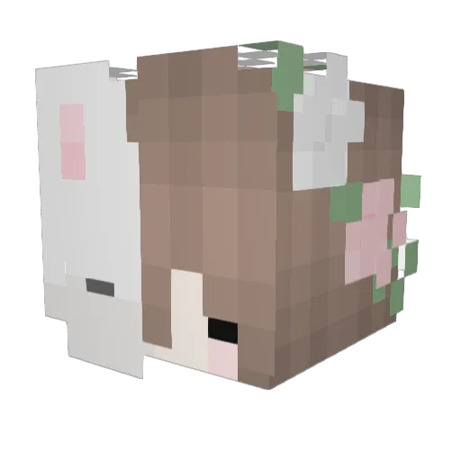 Palmerio Minecraft avatar head, 3D render