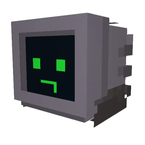 Palmertree Minecraft avatar head, 3D render