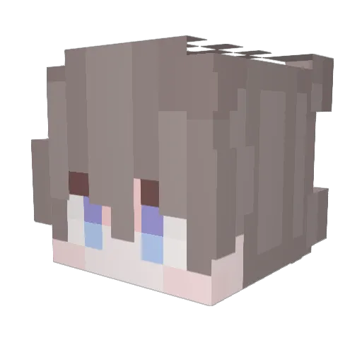 Palntedwelue Minecraft avatar head, 3D render