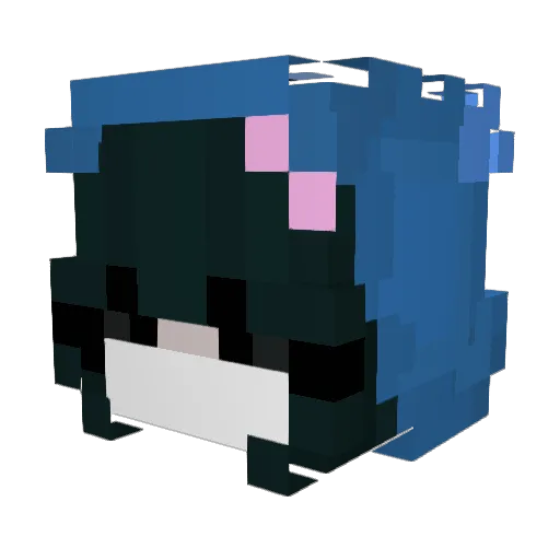 Paloma99 Minecraft avatar head, 3D render