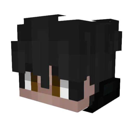 Palomin2D Minecraft avatar head, 3D render