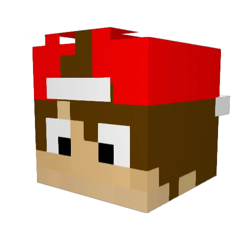 PalopoliPlay_ Minecraft avatar head, 3D render