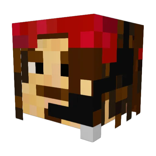 Palpapeen Minecraft avatar head, 3D render