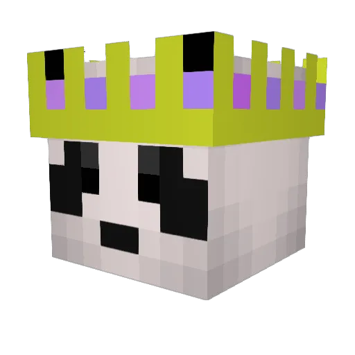 Palshock Minecraft avatar head, 3D render