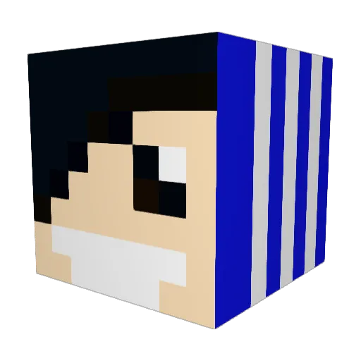 Paltegumi23 Minecraft avatar head, 3D render