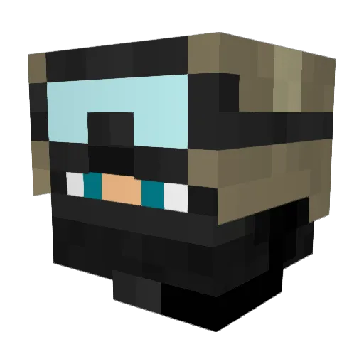 Palu_X Minecraft avatar head, 3D render