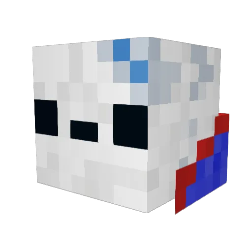 Palutenfan_Ben Minecraft avatar head, 3D render