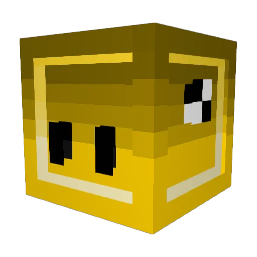 PaluzzE Minecraft avatar head, 3D render