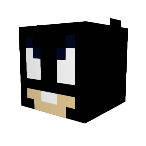 PamTheLamb Minecraft avatar head, 3D render