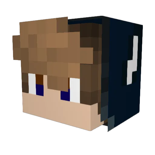 Pamacf10 Minecraft avatar head, 3D render