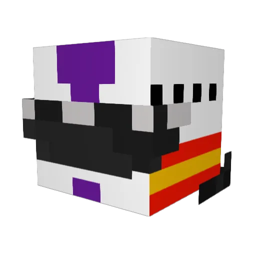 Pamadi Minecraft avatar head, 3D render