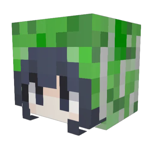 Pame31 Minecraft avatar head, 3D render