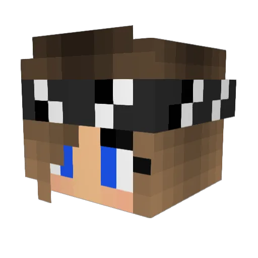 Pamela01 Minecraft avatar head, 3D render