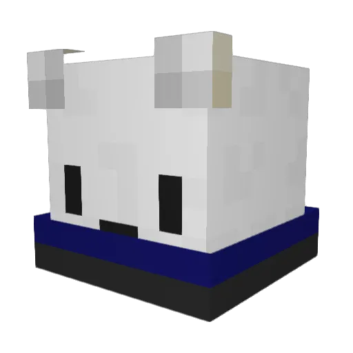 PameraFreez Minecraft avatar head, 3D render