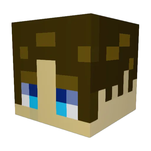 PamiK13 Minecraft avatar head, 3D render