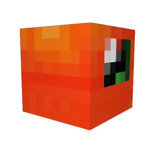 Pamo Minecraft avatar head, 3D render