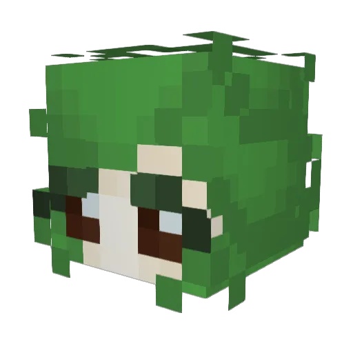 Pamquin Minecraft avatar head, 3D render
