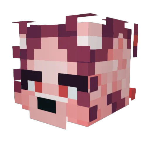 Pan3210 Minecraft avatar head, 3D render