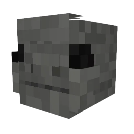 PanAdolf1 Minecraft avatar head, 3D render
