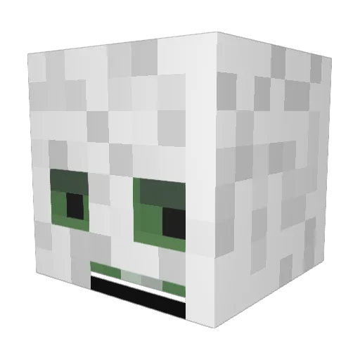 PanBocian Minecraft avatar head, 3D render