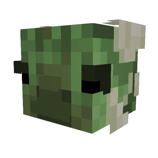 PanCactus_27 Minecraft avatar head, 3D render