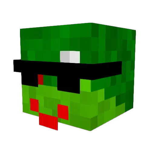 PanEvilSzef Minecraft avatar head, 3D render