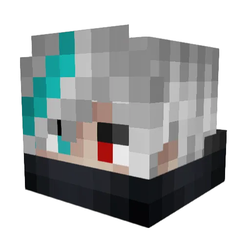 PanFea Minecraft avatar head, 3D render