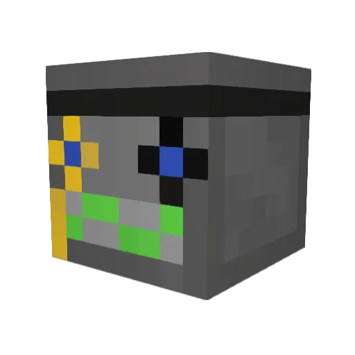 PanINZ Minecraft avatar head, 3D render