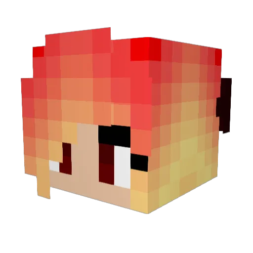 PanINii_ Minecraft avatar head, 3D render