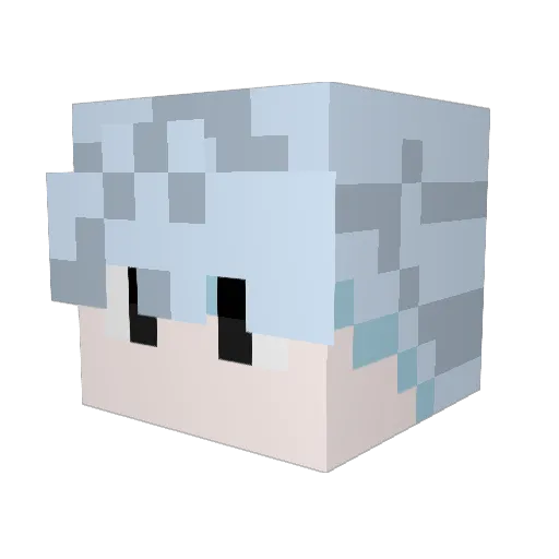 PanKaspian Minecraft avatar head, 3D render