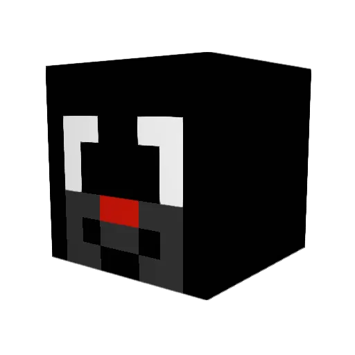 PanKrecik_ Minecraft avatar head, 3D render