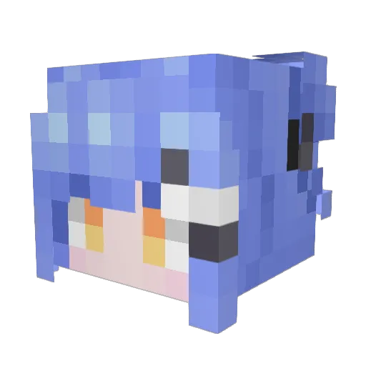 PanNi510 Minecraft avatar head, 3D render