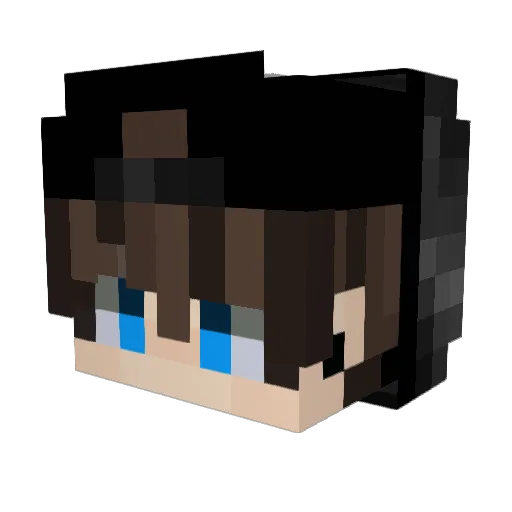 PanPepuu Minecraft avatar head, 3D render