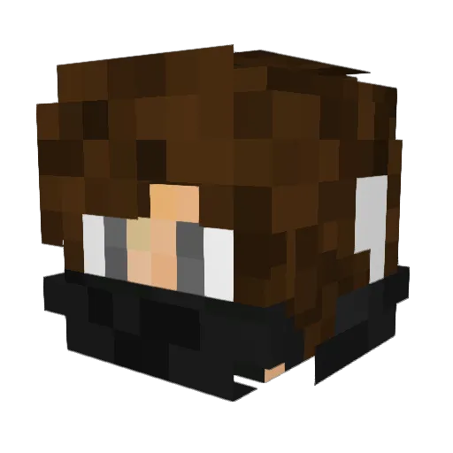 PanPersil Minecraft avatar head, 3D render