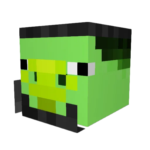 PanPukielka Minecraft avatar head, 3D render