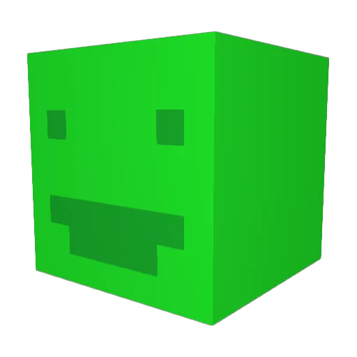 PanRyba_ Minecraft avatar head, 3D render