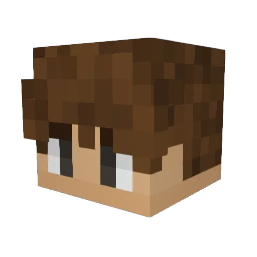 PanTade Minecraft avatar head, 3D render