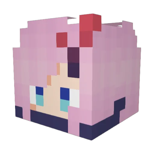 PanYa_K Minecraft avatar head, 3D render