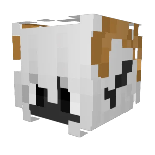 PanZelus Minecraft avatar head, 3D render