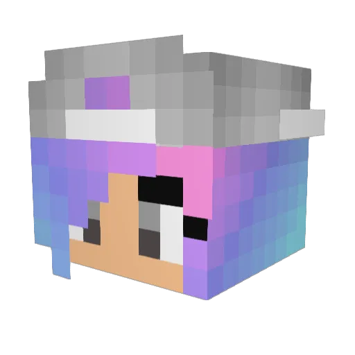 Pan_ABuck Minecraft avatar head, 3D render