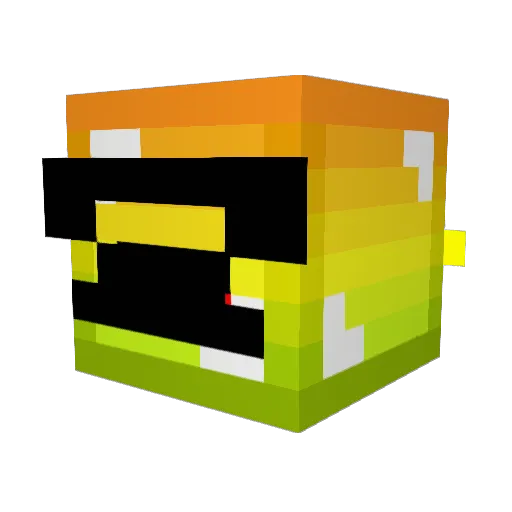 Pan_Cytrus Minecraft avatar head, 3D render